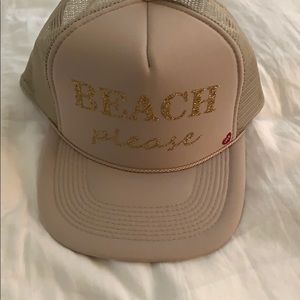 Mother trucker “beach please” nude hat with tags